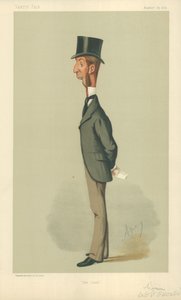ローランドウィン氏、まつげ、1874年8月29日、バニティフェア漫画 作： Carlo Pellegrini
