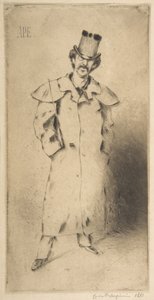 ウィスラーの肖像、1881年。 作： Carlo Pellegrini