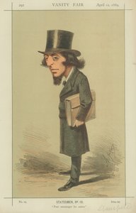 Rt Hon James Stansfeld、他の人を励ます、1869年4月10日、バニティフェアの漫画 作： Carlo Pellegrini