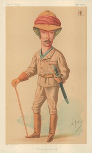 サーガーネットJウォルセリー、止まらない男、1874年4月18日、バニティフェアの漫画 作： Carlo Pellegrini