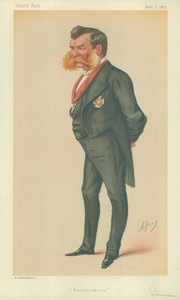 ジョンリントンアラビンシモンズ卿、要塞、1877年12月1日、バニティフェア漫画