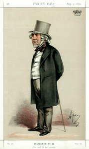 夜の涼しさ、ホートン卿、イギリスの詩人、政治家、1870年。 作： Carlo Pellegrini