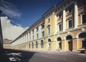 サンクトペテルブルクの建築家ロッシ通り、1828-1832 作： Carlo Rossi