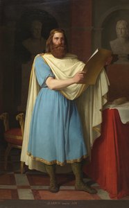 Portrait du roi wisigoth Alaric II (484-507) (Visigothic King Alarik, Alarich, and Alarico II) Peinture de Carlos Maria Esquivel y Rivas (1830-1867) 1856 パレ デ ラス コルテス、マドリッド