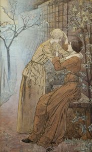 ランデヴー、1892 作： Carlos Schwabe