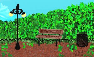 街の広場 作： Carol Sousa Cuello