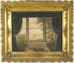 グレタホール研究の南窓、1841 作： Caroline Bowles