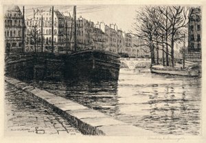 聖ミシェル橋、1915 作： Caroline Helena Armington