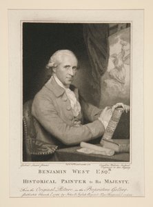 Benjamin West Esq.r / 陛下の歴史画家 作： Caroline Watson