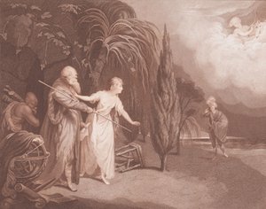 ミランダ シェイクスピア、テンペスト、第 1 幕、第 2 場、1784 年。 作： Caroline Watson