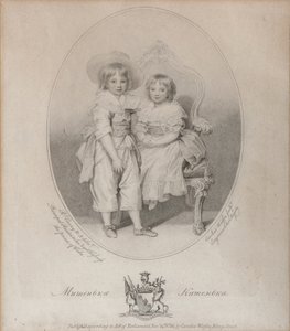 ミハイル・セミョーノビッチ・ヴォロンツォフ1782-1856伯爵とエカテリーナ・セミョノフナ伯爵夫人の肖像 作： Caroline Watson