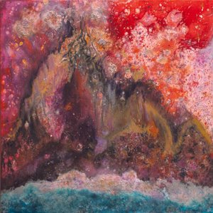 Celestial Mountain, 2006 （ミクストメディア、キャンバス）