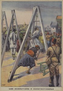 コンスタンティノープルでの1909年のオスマン帝国のクーデターへの参加者の死刑