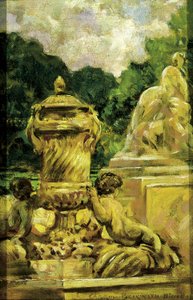 フランス、ニームのフォンテーヌ庭園 作： Carroll Beckwith