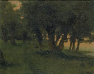 ライン河畔、モン・ドールのサン・ジェルマン近く 作： Carroll Beckwith