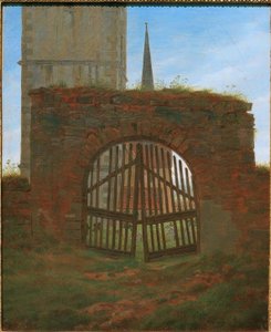 墓地の門 作： Caspar David Friedrich