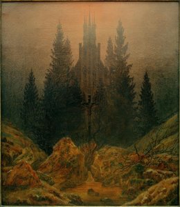 山の十字架 作： Caspar David Friedrich