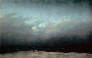 海沿いの僧侶 作： Caspar David Friedrich