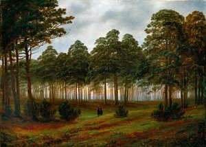 夕方 作： Caspar David Friedrich