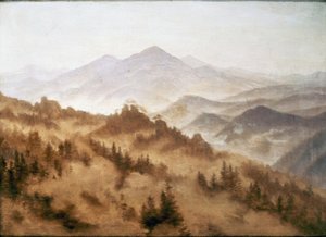 山の風景 作： Caspar David Friedrich