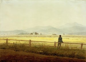 フィギュアのある山の風景（Schmiedeberger Kamm）