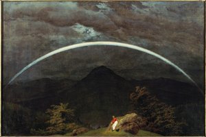 虹と山の風景 作： Caspar David Friedrich