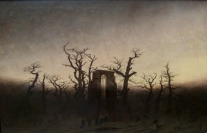 ドイツ語：Abtei im Eichwald オークウッドの修道院 作： カスパー・デイビッド・フリードリッヒ