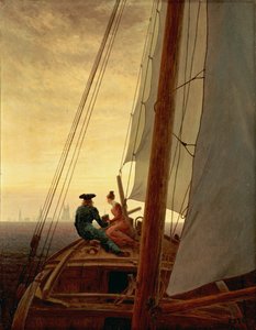 ドイツ語：Auf dem Segler 帆船に乗って 作： カスパー・デイビッド・フリードリッヒ