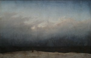 ドイツ語：Der Mönch am Meer 海辺の修道士 作： カスパー・デイビッド・フリードリッヒ