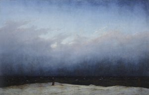 ドイツ語：Der Mönch am Meer 海辺の修道士 作： カスパー・デイビッド・フリードリッヒ
