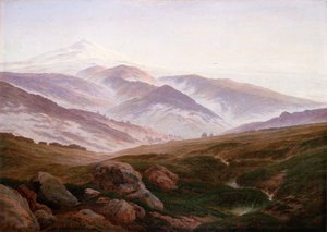 ドイツ語：Erinnerungen an das Riesengebirge 巨大な山々の思い出 作： カスパー・デイビッド・フリードリッヒ