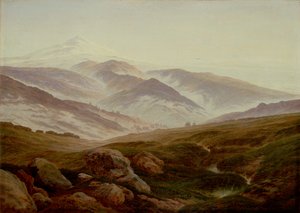 ドイツ語：Erinnerungen an das Riesengebirge 巨大な山々の思い出 作： カスパー・デイビッド・フリードリッヒ