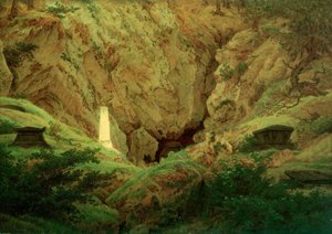 古代の英雄の墓 作： Caspar David Friedrich