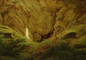 古代英雄の墓、1812 作： Caspar David Friedrich