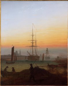グライフスヴァルト港 作： Caspar David Friedrich