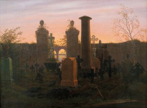 クーゲルゲンス墓、1821-1822 作： Caspar David Friedrich