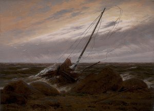 嵐の後。 1817 作： Caspar David Friedrich