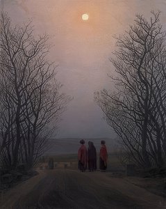 イースターの朝。 1828-35年頃 作： Caspar David Friedrich