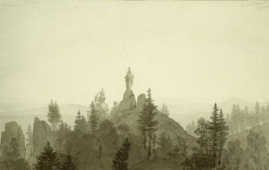 山の聖母像 作： Caspar David Friedrich