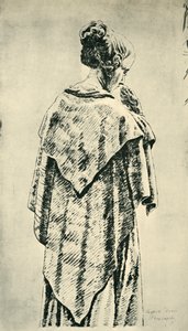 女性を後ろから撮影 作： Caspar David Friedrich