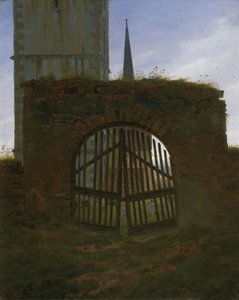 墓地の門 1825-30年頃 油彩・カンヴァス 作： カスパー・デイビッド・フリードリッヒ