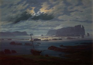 月明かりの下の北海、1823年から24年 作： Caspar David Friedrich