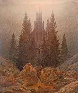 山の十字架 作： Caspar David Friedrich