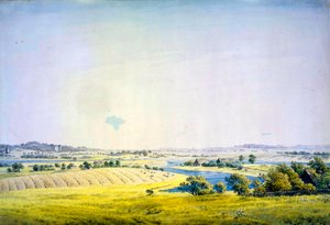 1824〜1825年のプツブスの眺め。 作： Caspar David Friedrich