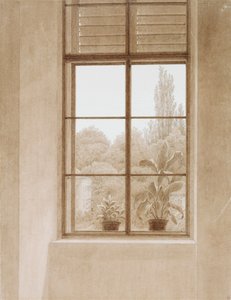 公園を見渡す窓、1810-1811。 作： Caspar David Friedrich