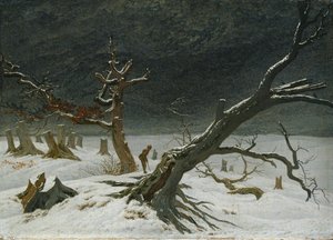 冬の風景 作： Caspar David Friedrich