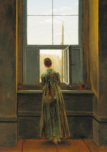 窓辺の女、1822 作： Caspar David Friedrich