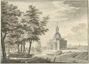 新しく建てられたマウダーポートの眺め、1771 年 作： Caspar Jacobsz. Philips