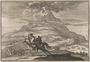 ベスビオ火山の噴火、1631 年 作： Caspar Luyken (attributed to)