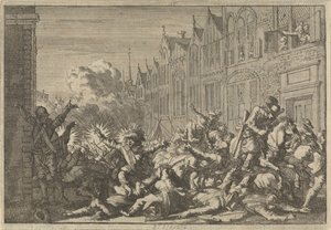 マザランの支持者に占拠されたアンジェは、1652 年に総督デ ローハンの 10 門の待ち伏せに遭遇しました。
